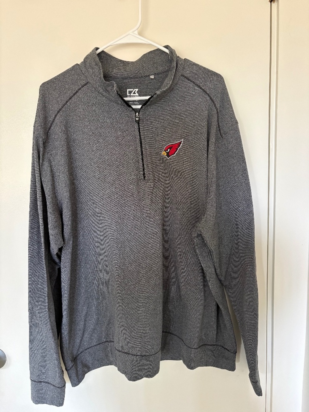 Cardinals NFL quarter zip athletic shirt - grey